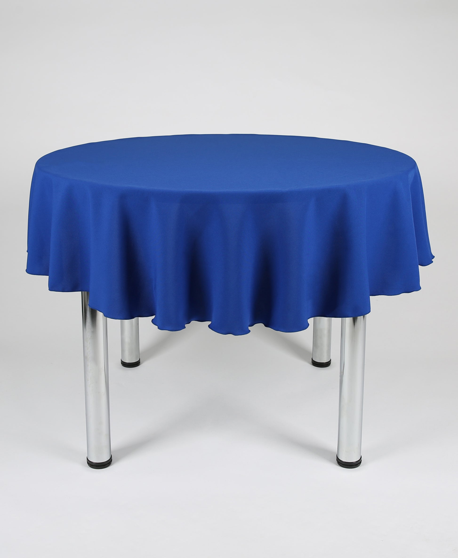 Royal Blue Large Round Tablecloth with a Centre Join