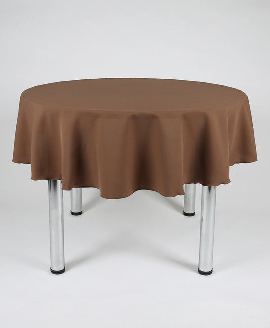 Brown Small Round Tablecloth