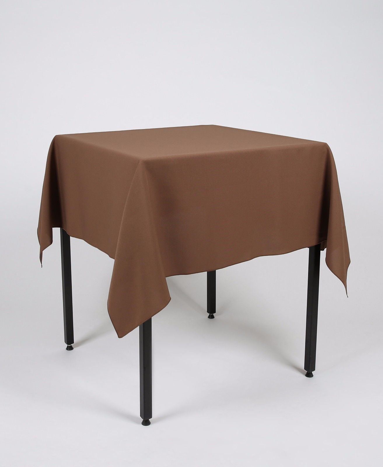 Brown Large square Tablecloth with a Centre Join