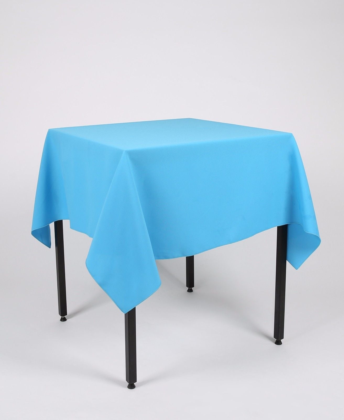 Turquoise Large square Tablecloth with a Centre Join