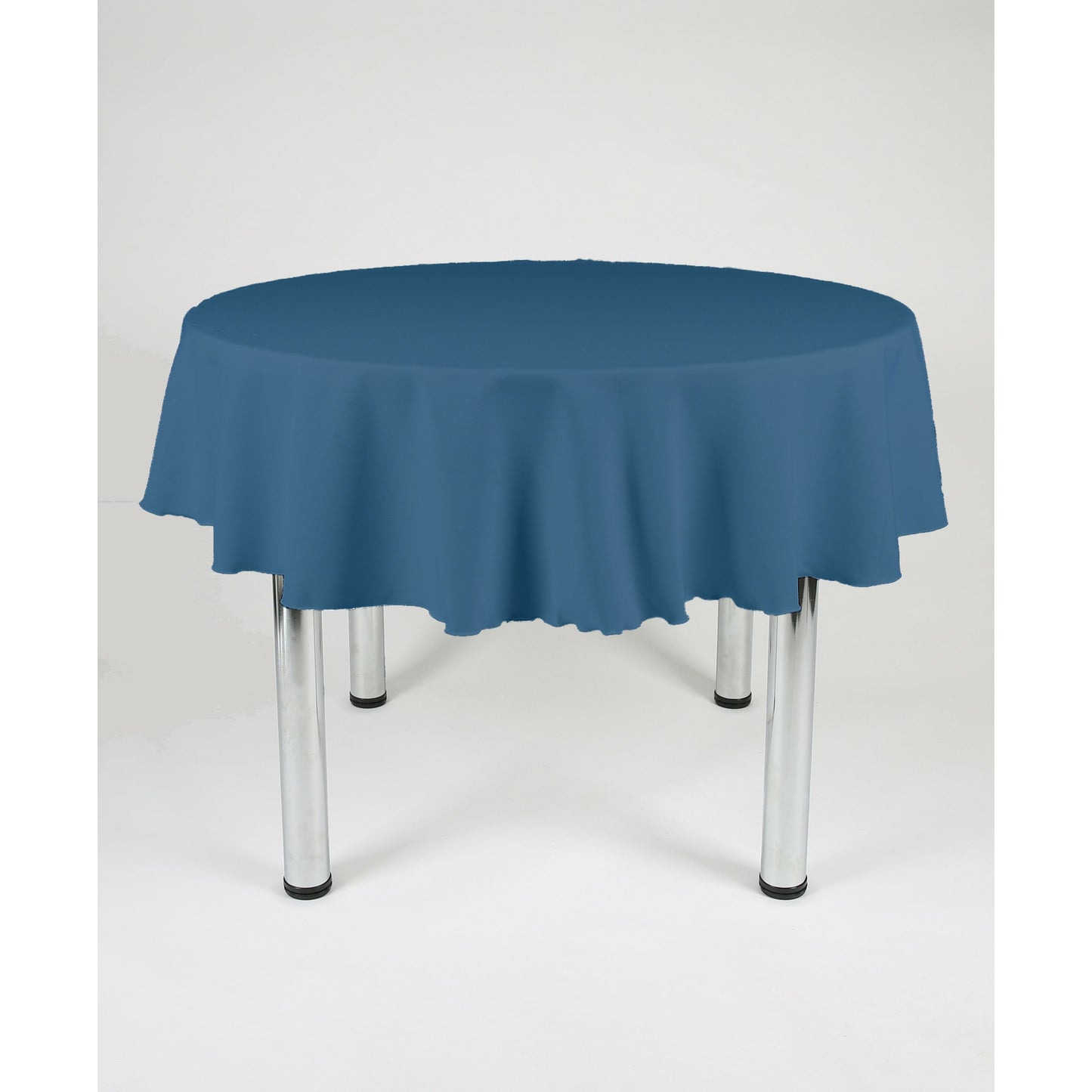 Airforce Blue Round Plain Tablecloth - Extra Wide