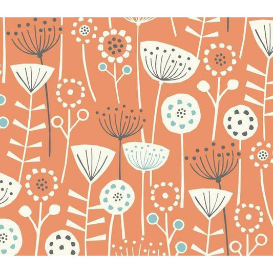 Scandi Bergen Floral Print Cotton Fabric