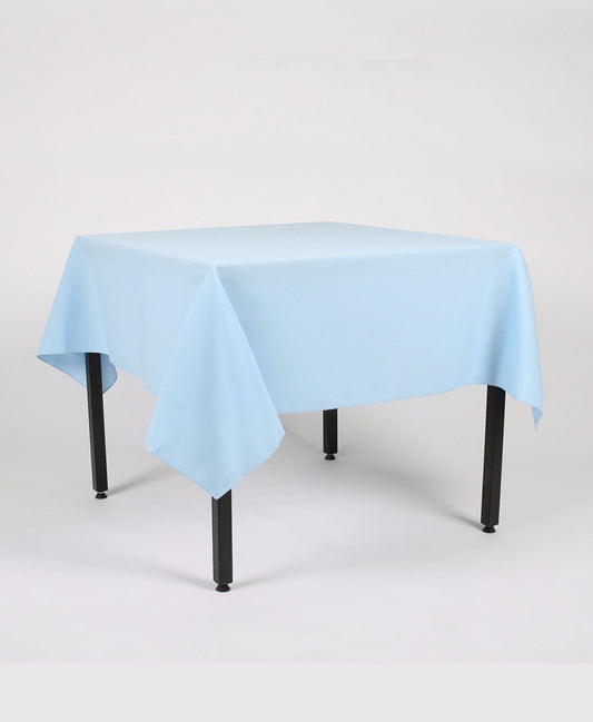 Baby Blue Rectangle Plain Tablecloth - Extra Wide tablecloths are made with a side join