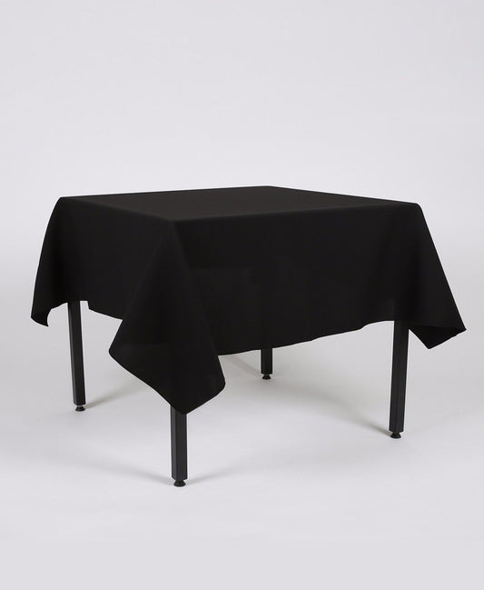 Black Rectangle Plain Tablecloth - Extra Wide With join