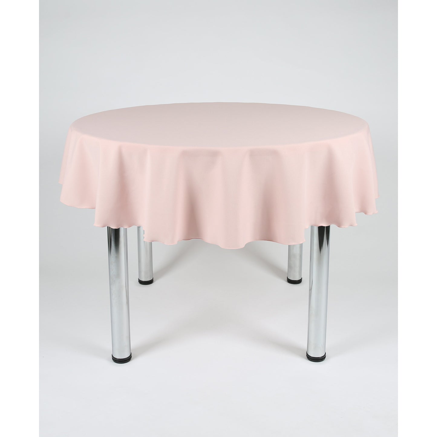 Blush Pink Round Plain Tablecloth - Extra Wide  Suitable for weddings, parties, christenings.