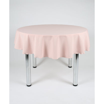 Blush Pink Round Plain Tablecloth - Extra Wide  Suitable for weddings, parties, christenings.