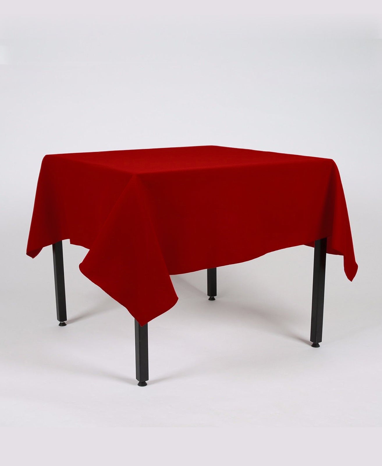 Cherry Red Rectangle Plain Tablecloth - Extra Wide