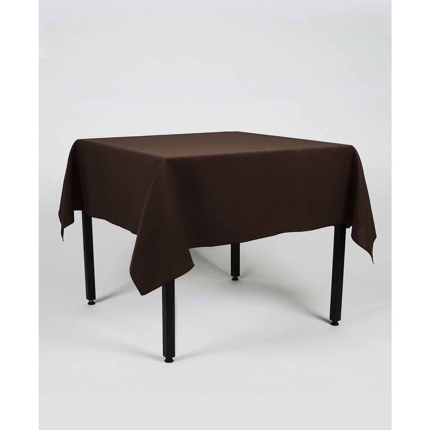 Dark Brown Rectangle Plain Tablecloth - Pub Style Tables