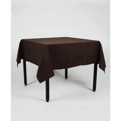 Dark Brown Rectangle Plain Tablecloth - Pub Style Tables