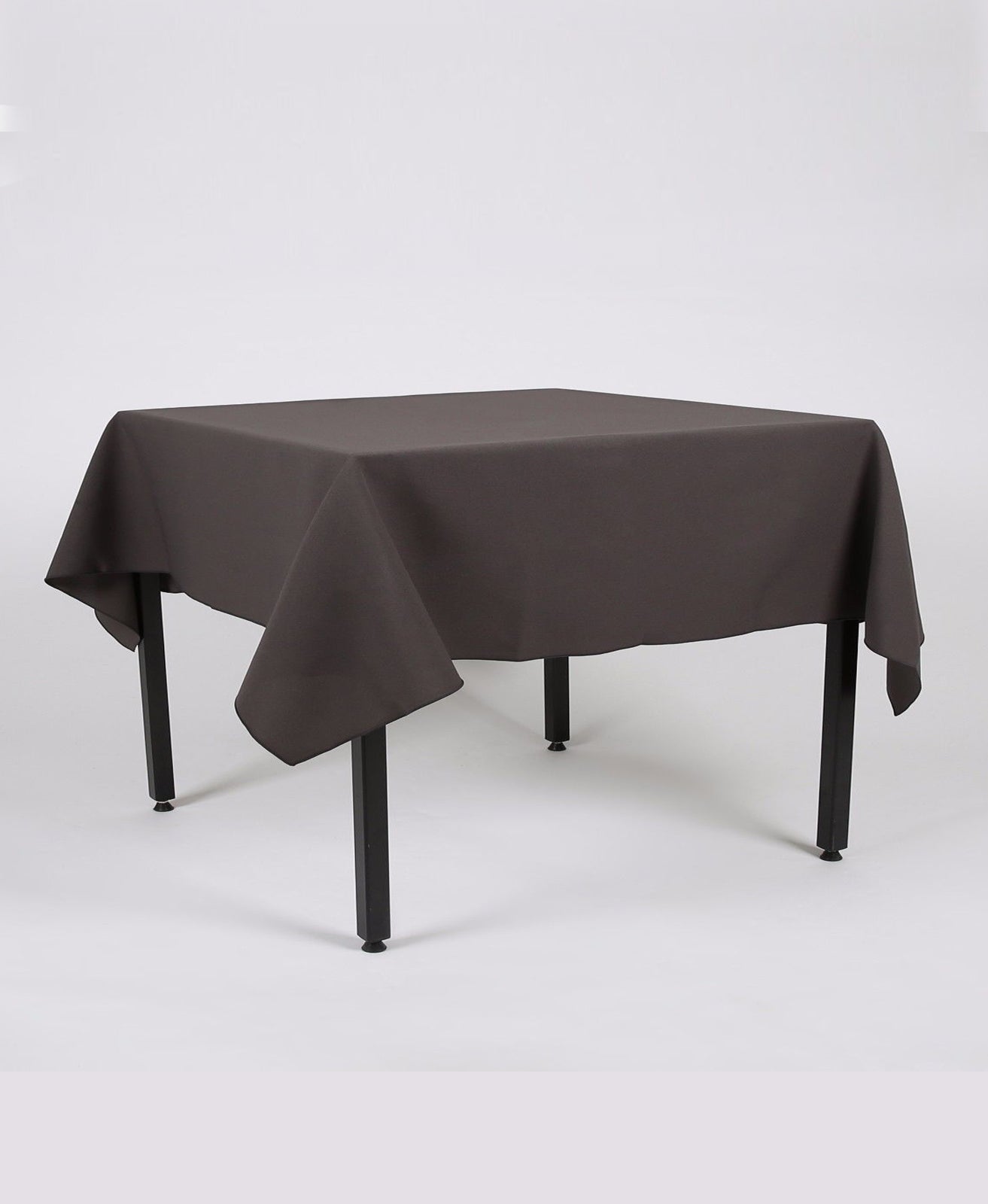 Dark Grey Plain Rectangle Tablecloth