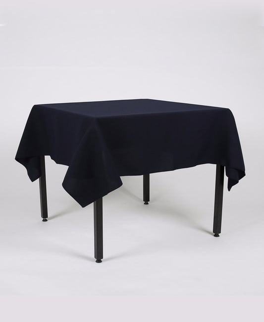 Dark Navy Rectangle Plain Tablecloth - Extra Wide