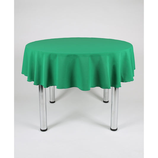 Emerald Green Round Plain Tablecloth - Extra Wide Suitable for weddings, parties, christenings.