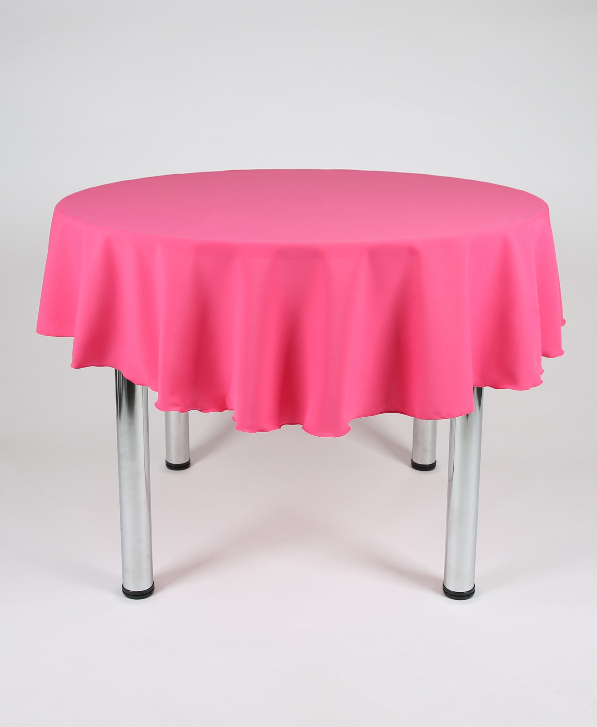 Cerise Hot Pink Plain Round Tablecloth