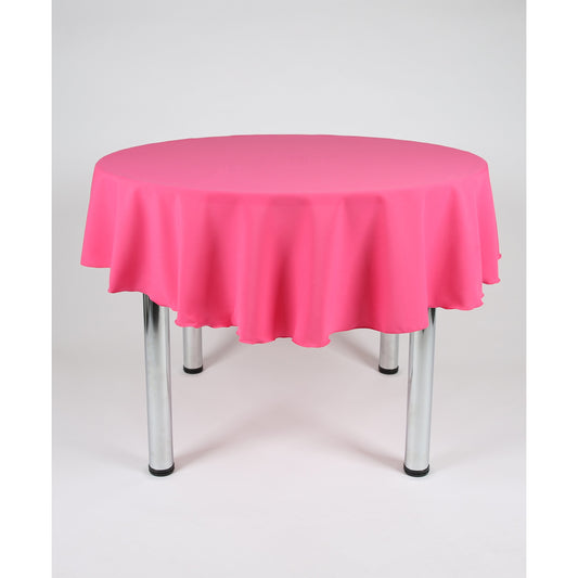 Hot Pink Round Plain Tablecloth - Extra Wide  Suitable for weddings, parties, christenings.