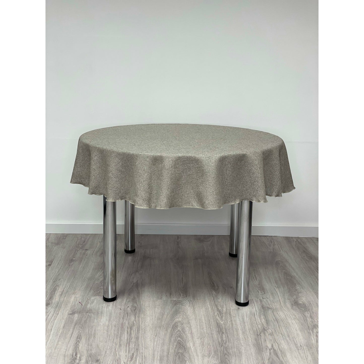 Salisbury Round Plain Tablecloth in Stone