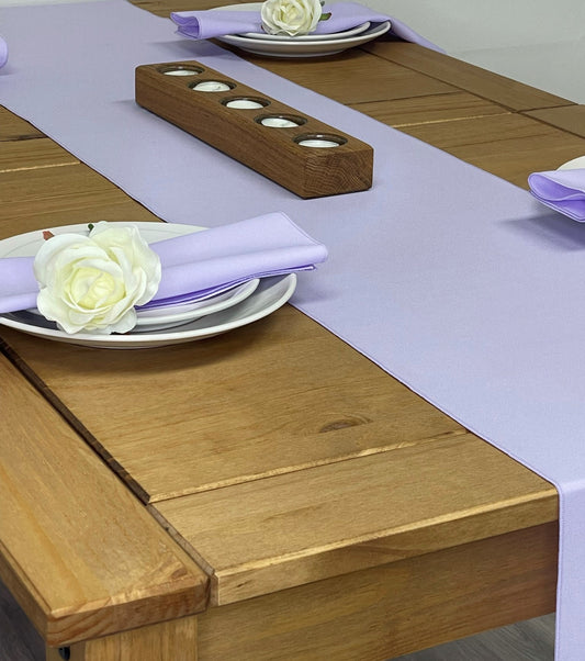 Lilac Fabric Napkin and Table Runner set