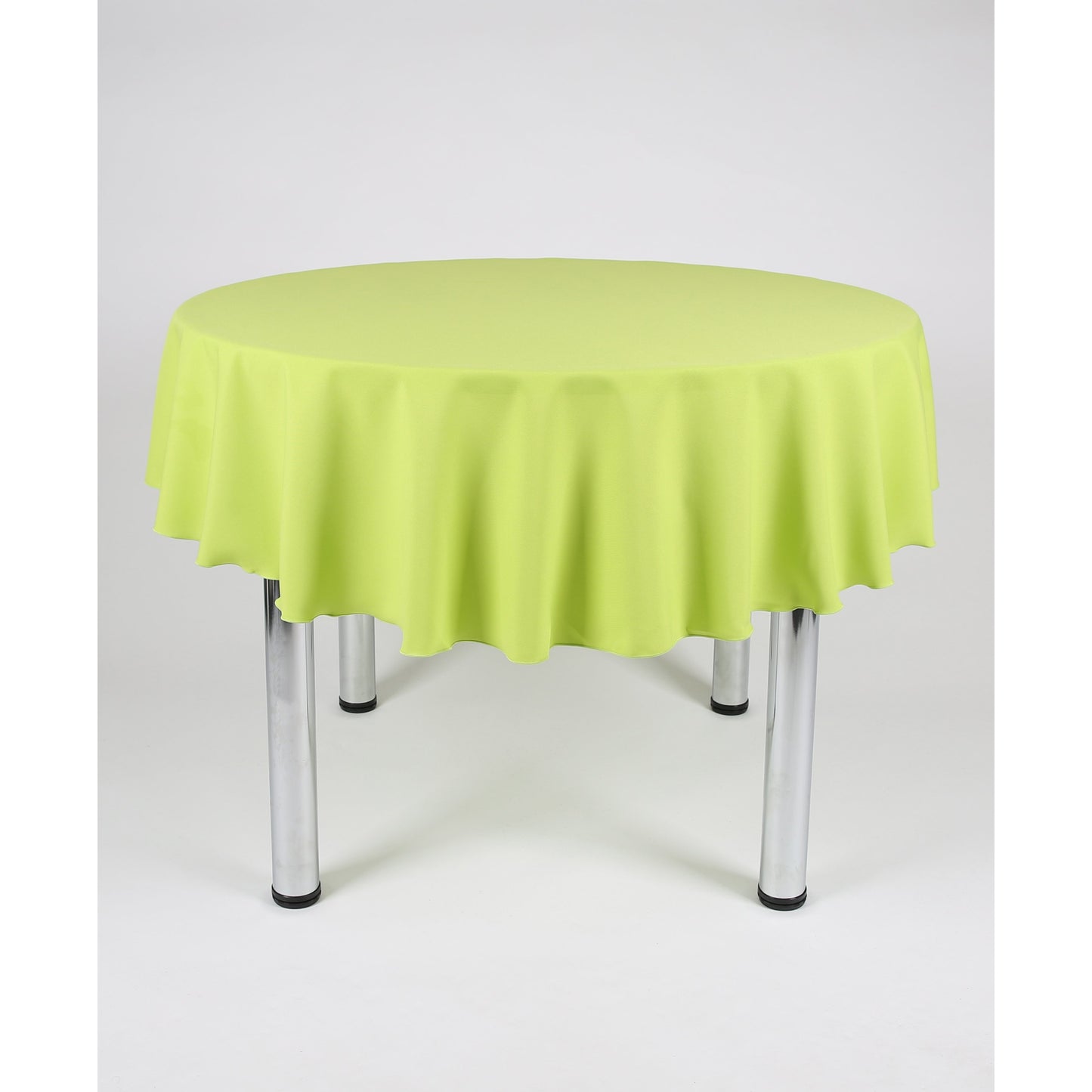 Lime Green Round Plain Tablecloth - Extra Wide Suitable for weddings, parties, christenings.