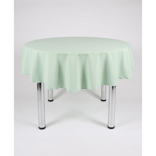 Mint Green Round Plain Tablecloth - Extra Wide Suitable for weddings, parties, christenings.