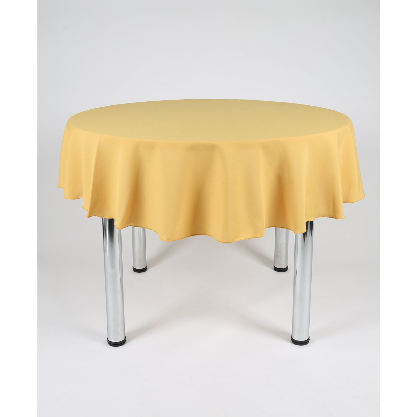 Mustard Round Plain Tablecloth - Extra Wide Suitable for weddings, parties, christenings.