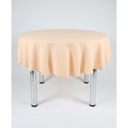 Peach Round Plain Tablecloth - Extra Wide Suitable for weddings, parties, christenings