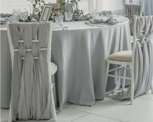 Vanilla Round Plain Tablecloth - Extra Wide Suitable for weddings, parties, christenings