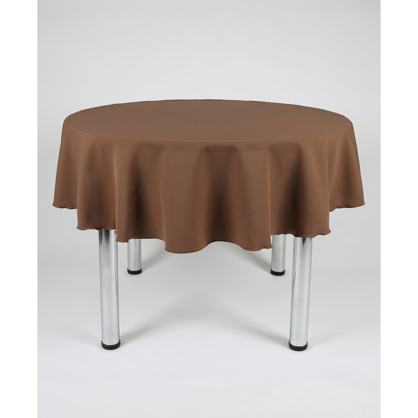 Brown Round Plain Tablecloth - Extra Wide  Suitable for weddings, parties, christenings.