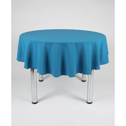 Teal Round Plain Tablecloth - Extra Wide Suitable for weddings, parties, christenings