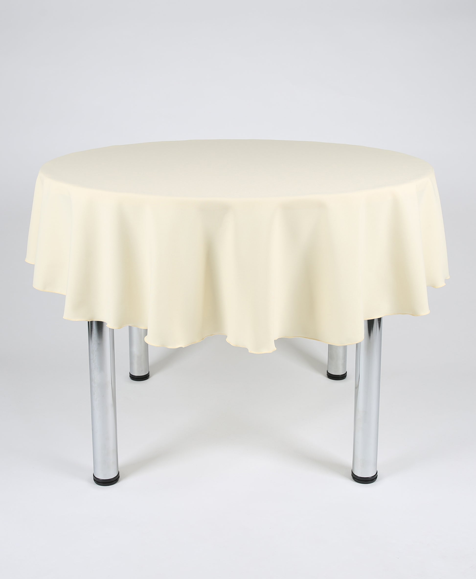 Vanilla Plain Round Tablecloth