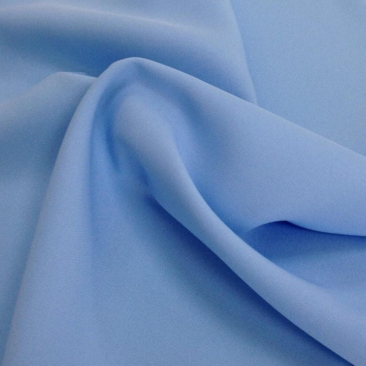 Baby Blue Bi-Stretch Polyester Fabric