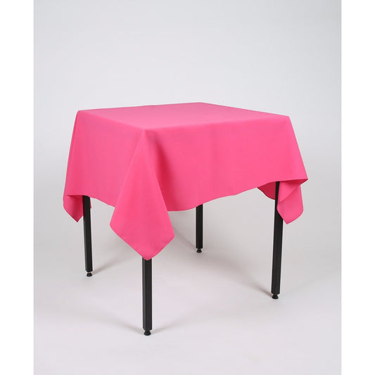 Hot Pink Plain Square Tablecloth - Extra Wide