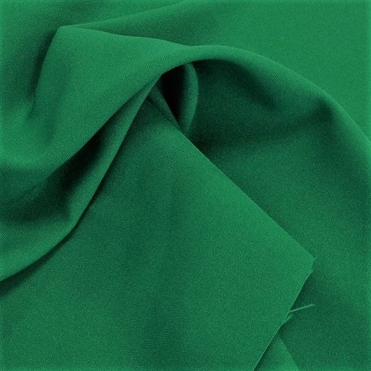 Emerald Green Bi-Stretch Polyester Fabric