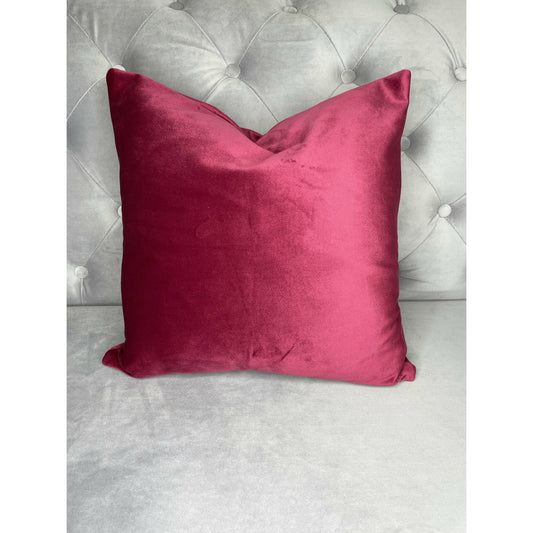 Soft Velvet Cushion Cover - Magenta Pink