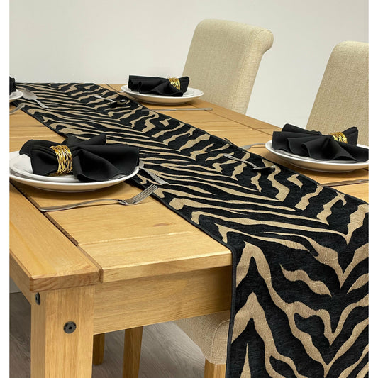 Tiger Stripe Print Table Runner