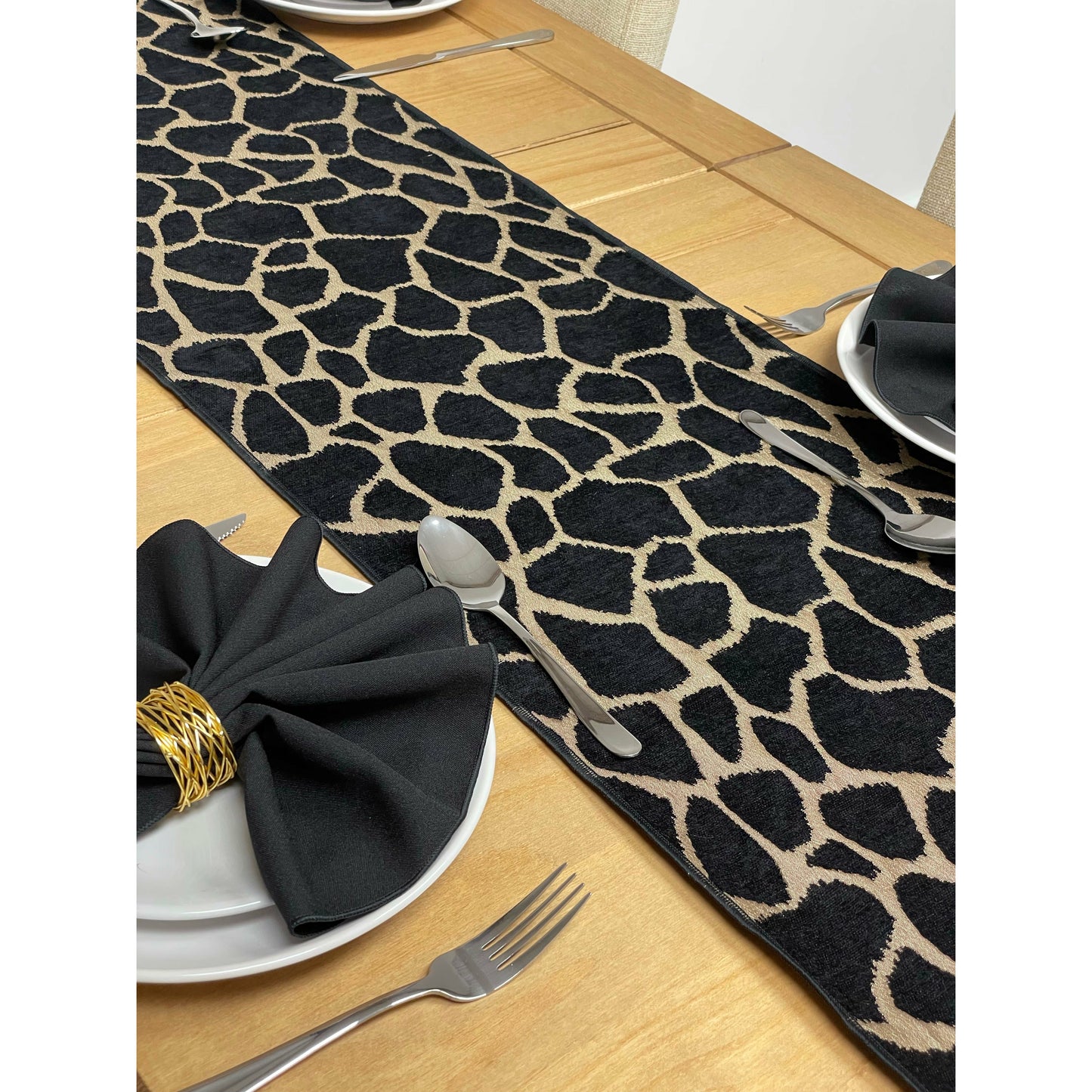 Giraffe Print Table Runner