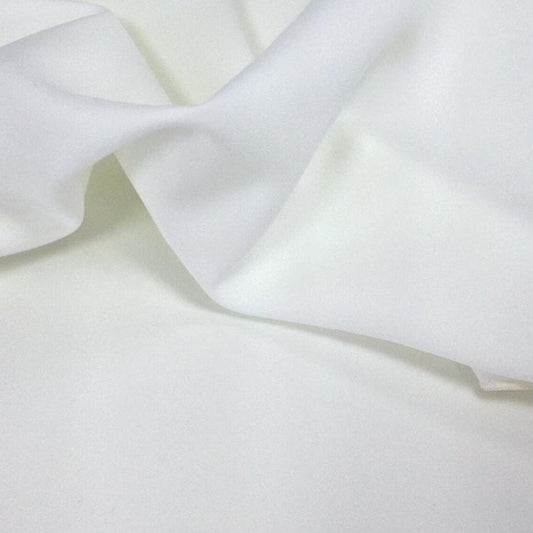 Ivory Bi-Stretch Polyester Fabric