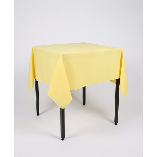 Lemon Yellow Plain Square Tablecloth- Extra Wide