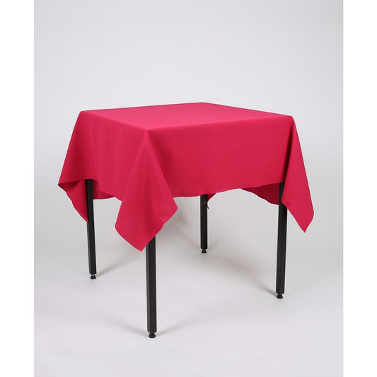 Magenta Dark Pink Plain Square Tablecloth- Extra Wide