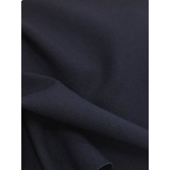 Navy Blue Bi-Stretch Polyester Fabric