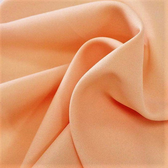 Peach Bi-Stretch Polyester Fabric