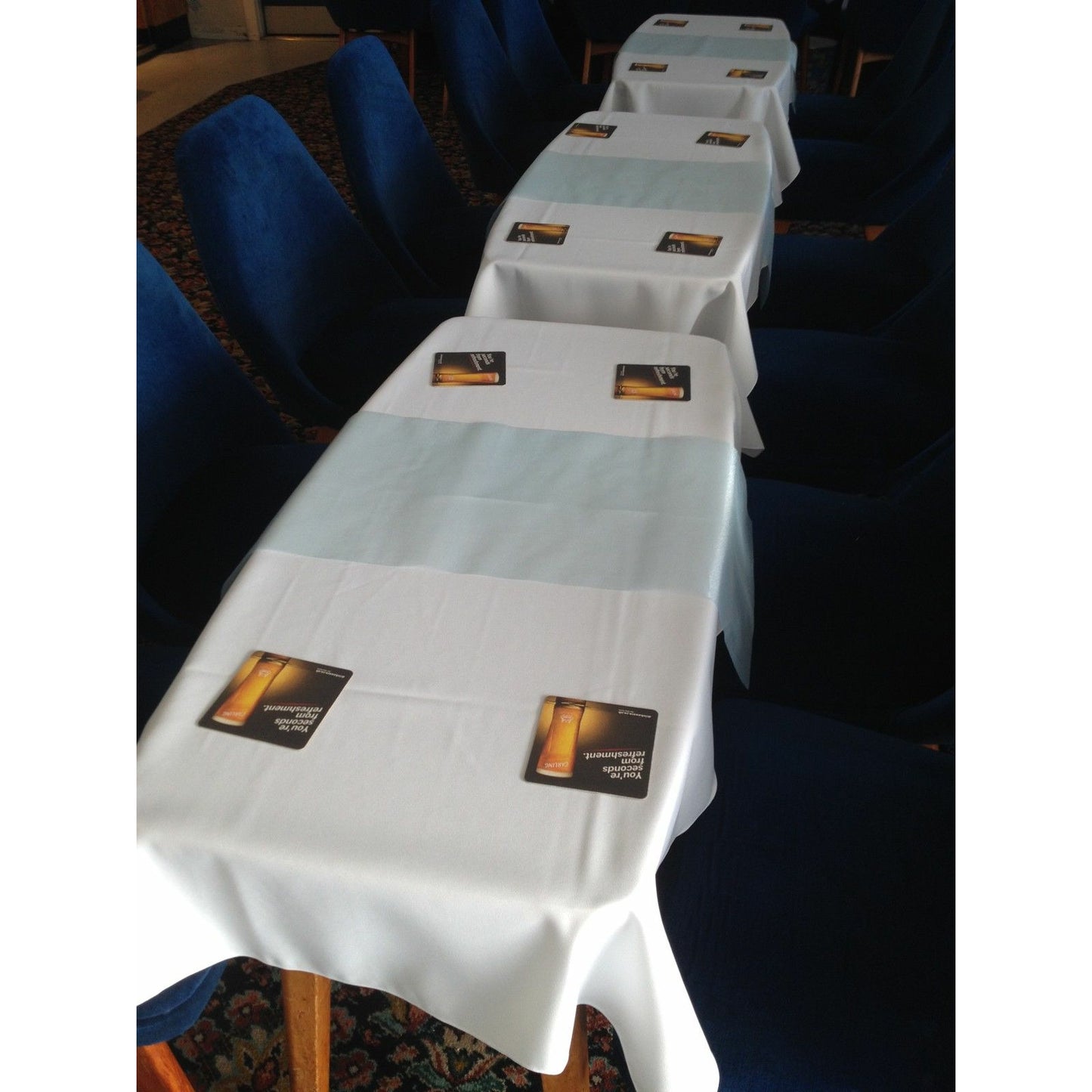 Mustard Yellow Rectangle Plain Tablecloth - Pub Style Tables