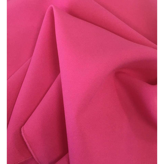 Hot Pink Bi-Stretch Polyester Fabric