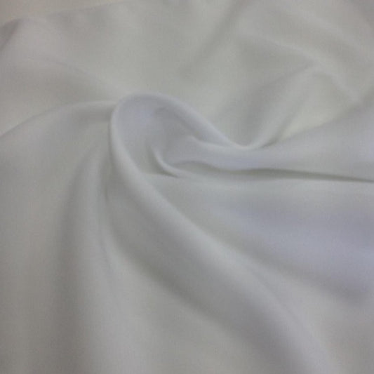 White Bi-Stretch Polyester Fabric